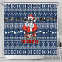 Merry Clickmas Christmas Shower Curtain Xmas Holiday Patterns - Wonder Print Shop