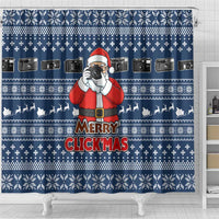 Merry Clickmas Christmas Shower Curtain Xmas Holiday Patterns - Wonder Print Shop