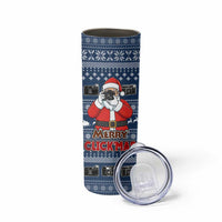 Merry Clickmas Christmas Skinny Tumbler Xmas Holiday Patterns - Wonder Print Shop