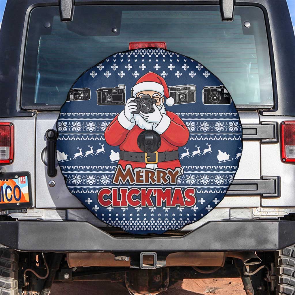 Merry Clickmas Christmas Spare Tire Cover Xmas Holiday Patterns - Wonder Print Shop