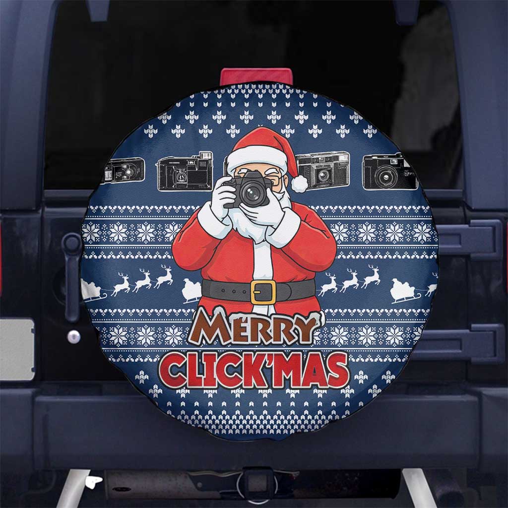 Merry Clickmas Christmas Spare Tire Cover Xmas Holiday Patterns - Wonder Print Shop