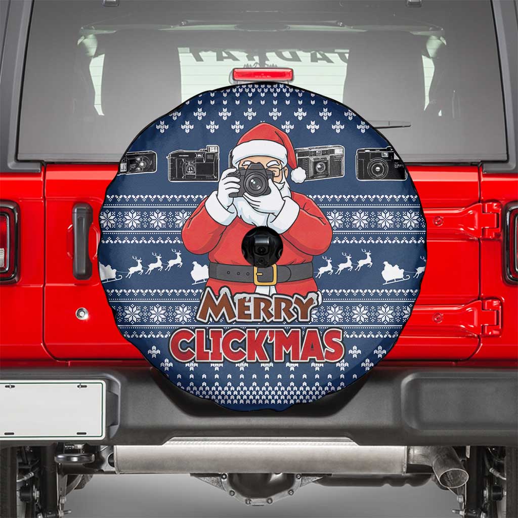 Merry Clickmas Christmas Spare Tire Cover Xmas Holiday Patterns - Wonder Print Shop