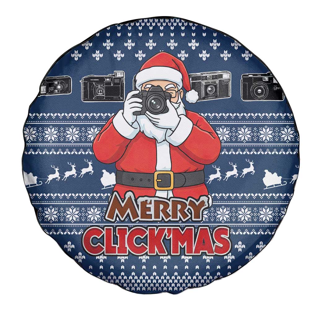 Merry Clickmas Christmas Spare Tire Cover Xmas Holiday Patterns - Wonder Print Shop