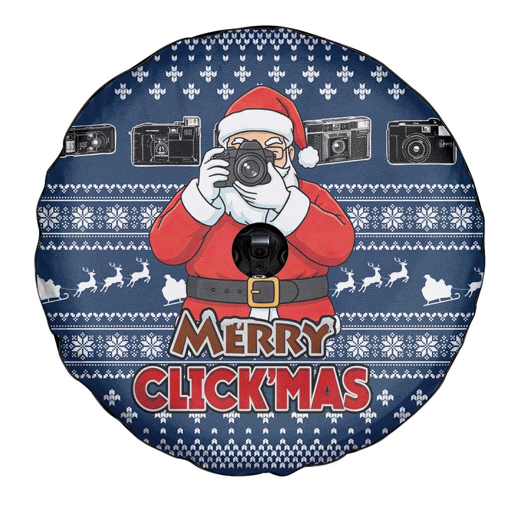 Merry Clickmas Christmas Spare Tire Cover Xmas Holiday Patterns - Wonder Print Shop
