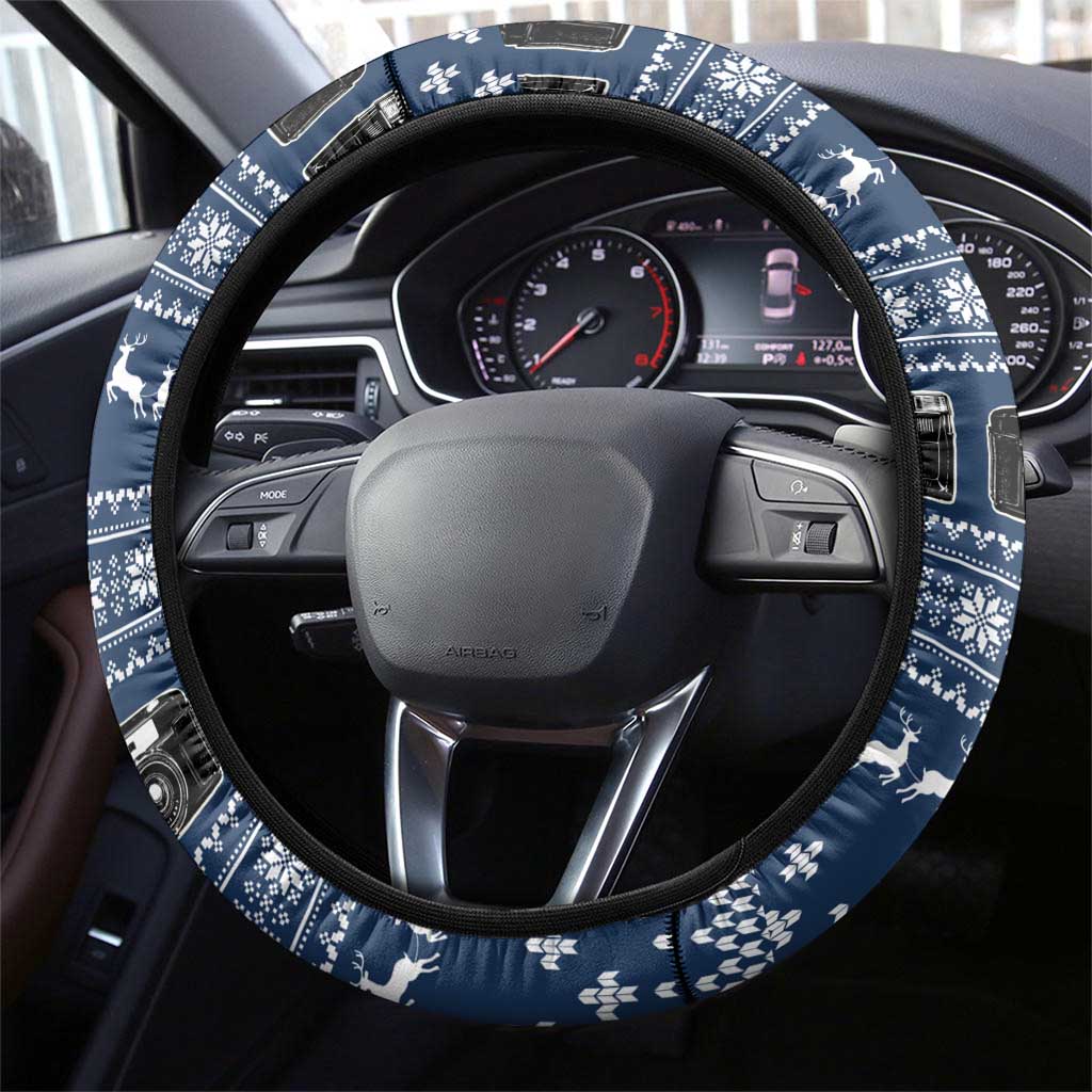Merry Clickmas Christmas Steering Wheel Cover Xmas Holiday Patterns - Wonder Print Shop