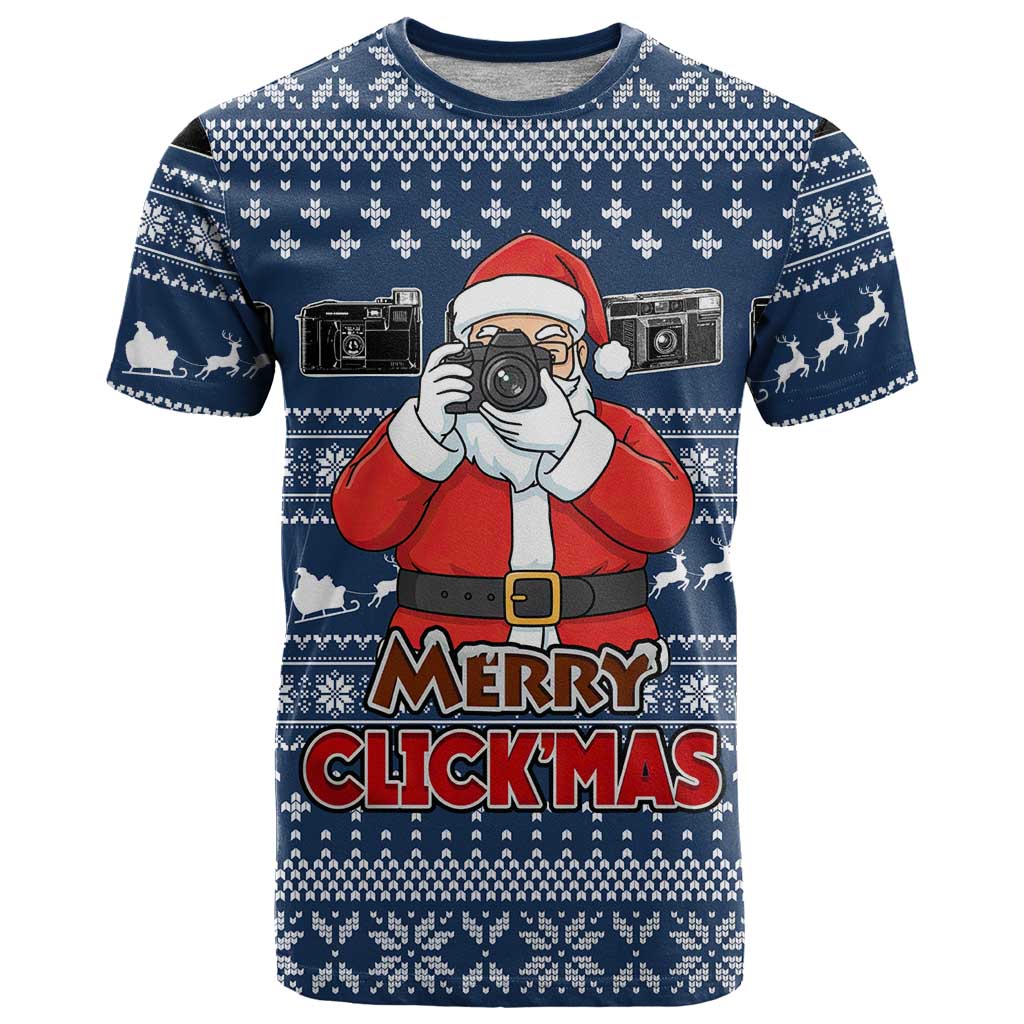 Merry Clickmas Christmas T Shirt Xmas Holiday Patterns - Wonder Print Shop