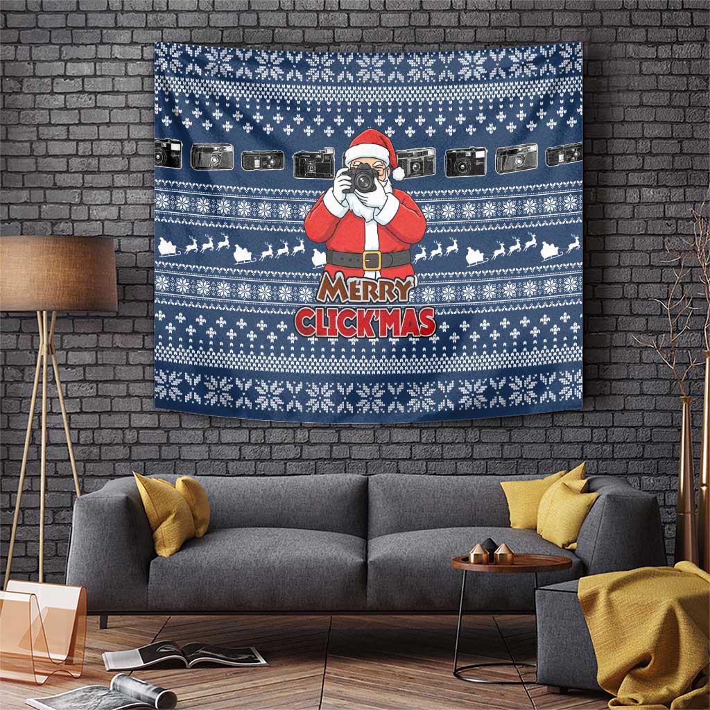 Merry Clickmas Christmas Tapestry Xmas Holiday Patterns - Wonder Print Shop