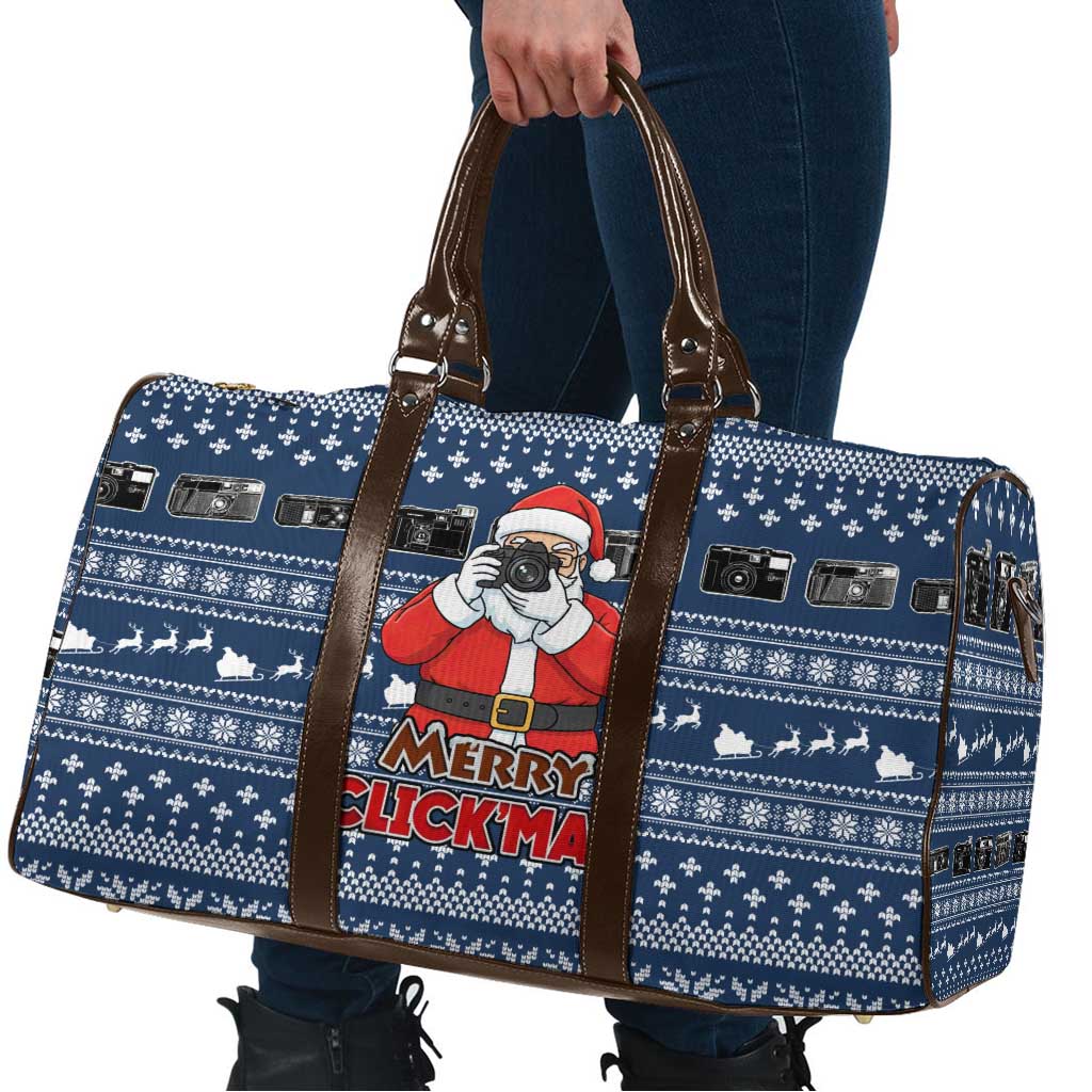 Merry Clickmas Christmas Travel Bag Xmas Holiday Patterns - Wonder Print Shop