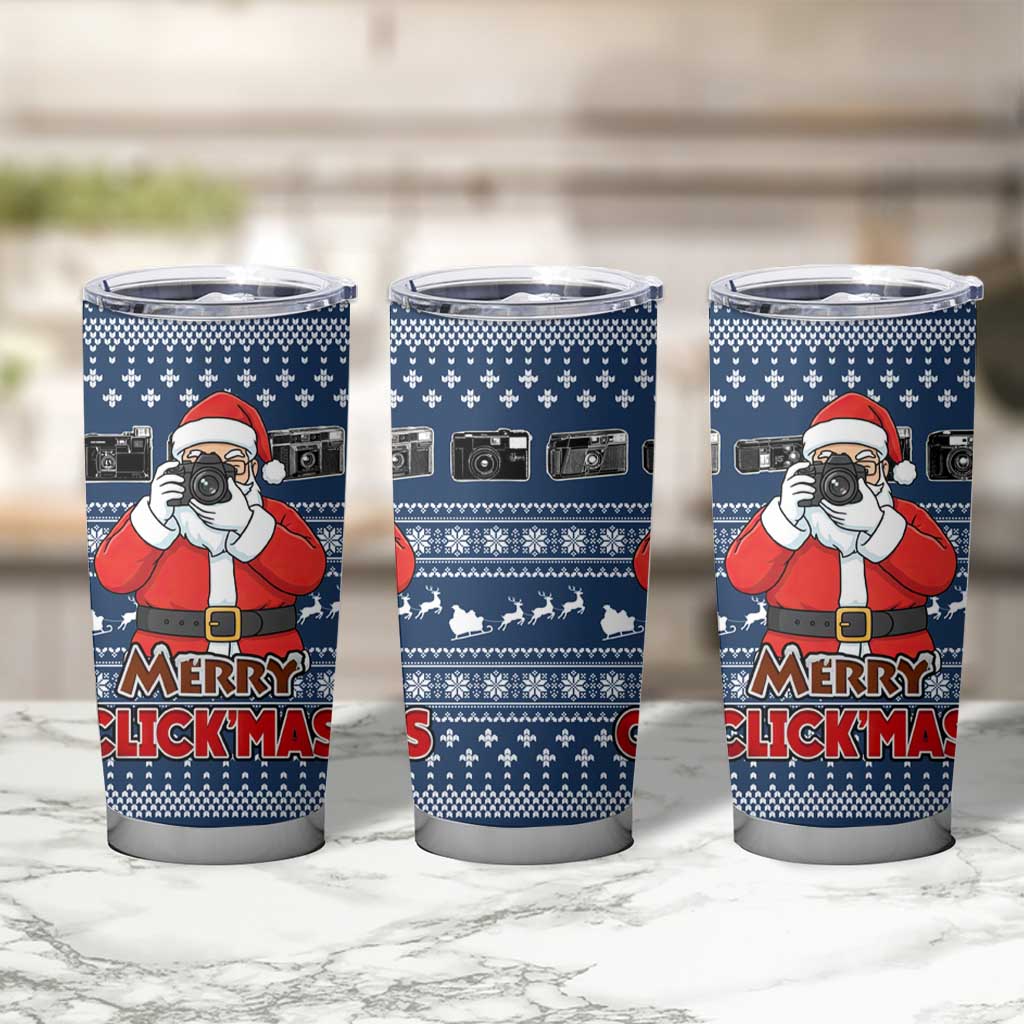 Merry Clickmas Christmas Tumbler Cup Xmas Holiday Patterns - Wonder Print Shop
