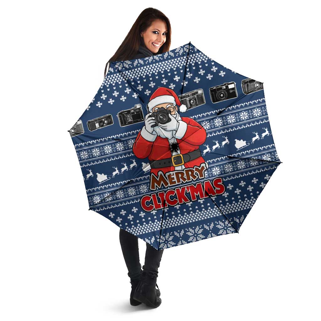 Merry Clickmas Christmas Umbrella Xmas Holiday Patterns - Wonder Print Shop