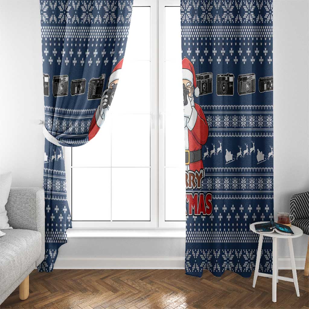 Merry Clickmas Christmas Window Curtain Xmas Holiday Patterns - Wonder Print Shop
