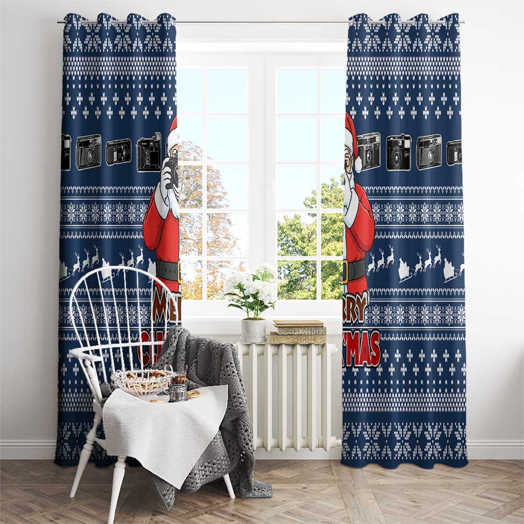 Merry Clickmas Christmas Window Curtain Xmas Holiday Patterns - Wonder Print Shop