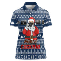 Merry Clickmas Christmas Women Polo Shirt Xmas Holiday Patterns - Wonder Print Shop