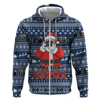 Merry Clickmas Christmas Zip Hoodie Xmas Holiday Patterns - Wonder Print Shop
