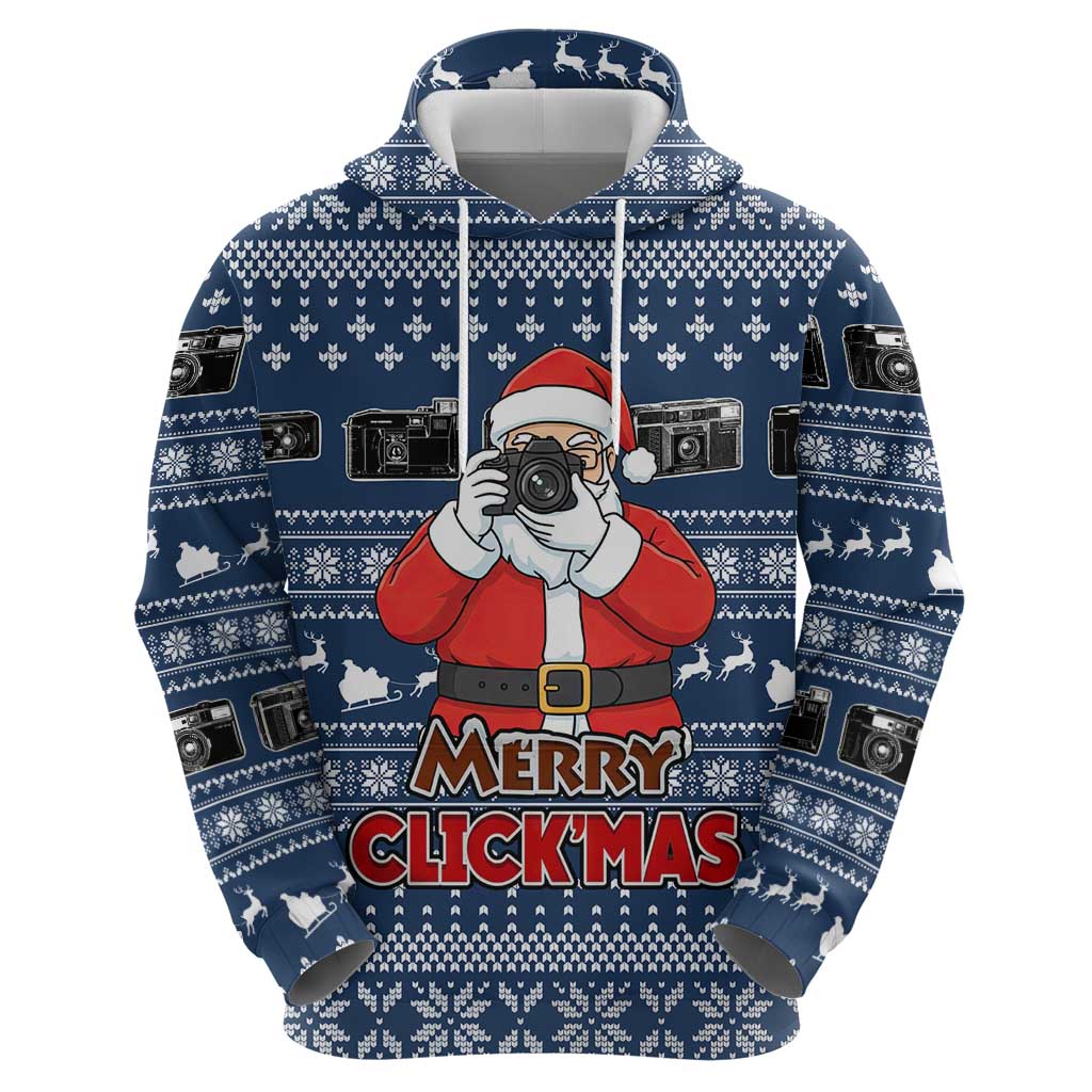 Merry Clickmas Christmas Zip Hoodie Xmas Holiday Patterns - Wonder Print Shop