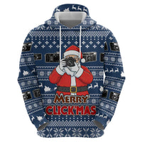 Merry Clickmas Christmas Zip Hoodie Xmas Holiday Patterns - Wonder Print Shop
