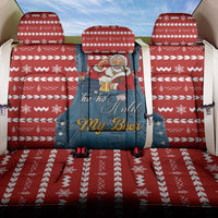 Ho Ho Hold My Beer Santa Christmas Design Back Car Seat Cover Xmas Holiday Patterns - Wonder Print Shop
