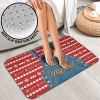 Ho Ho Hold My Beer Santa Christmas Design Bathroom Set Xmas Holiday Patterns - Wonder Print Shop