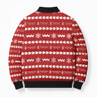 Ho Ho Hold My Beer Santa Christmas Design Bomber Puffer Jacket Xmas Holiday Patterns - Wonder Print Shop
