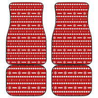 Ho Ho Hold My Beer Santa Christmas Design Car Mats Xmas Holiday Patterns - Wonder Print Shop
