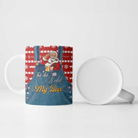 Ho Ho Hold My Beer Santa Christmas Design Ceramic Mug Xmas Holiday Patterns - Wonder Print Shop
