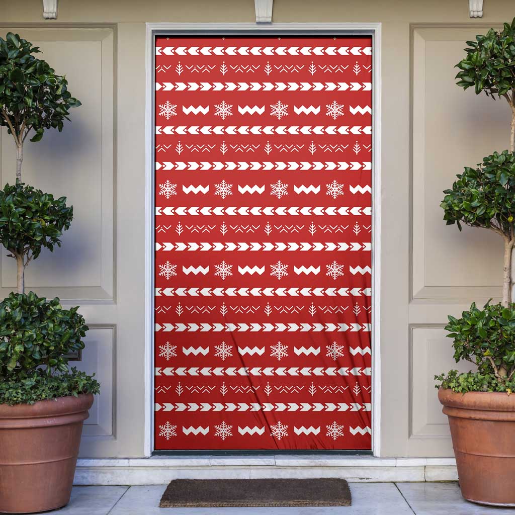 Ho Ho Hold My Beer Santa Christmas Design Door Cover Xmas Holiday Patterns - Wonder Print Shop