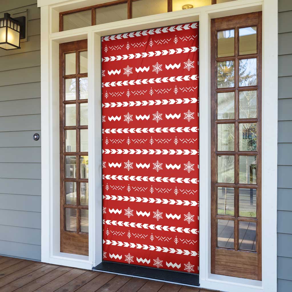 Ho Ho Hold My Beer Santa Christmas Design Door Cover Xmas Holiday Patterns - Wonder Print Shop