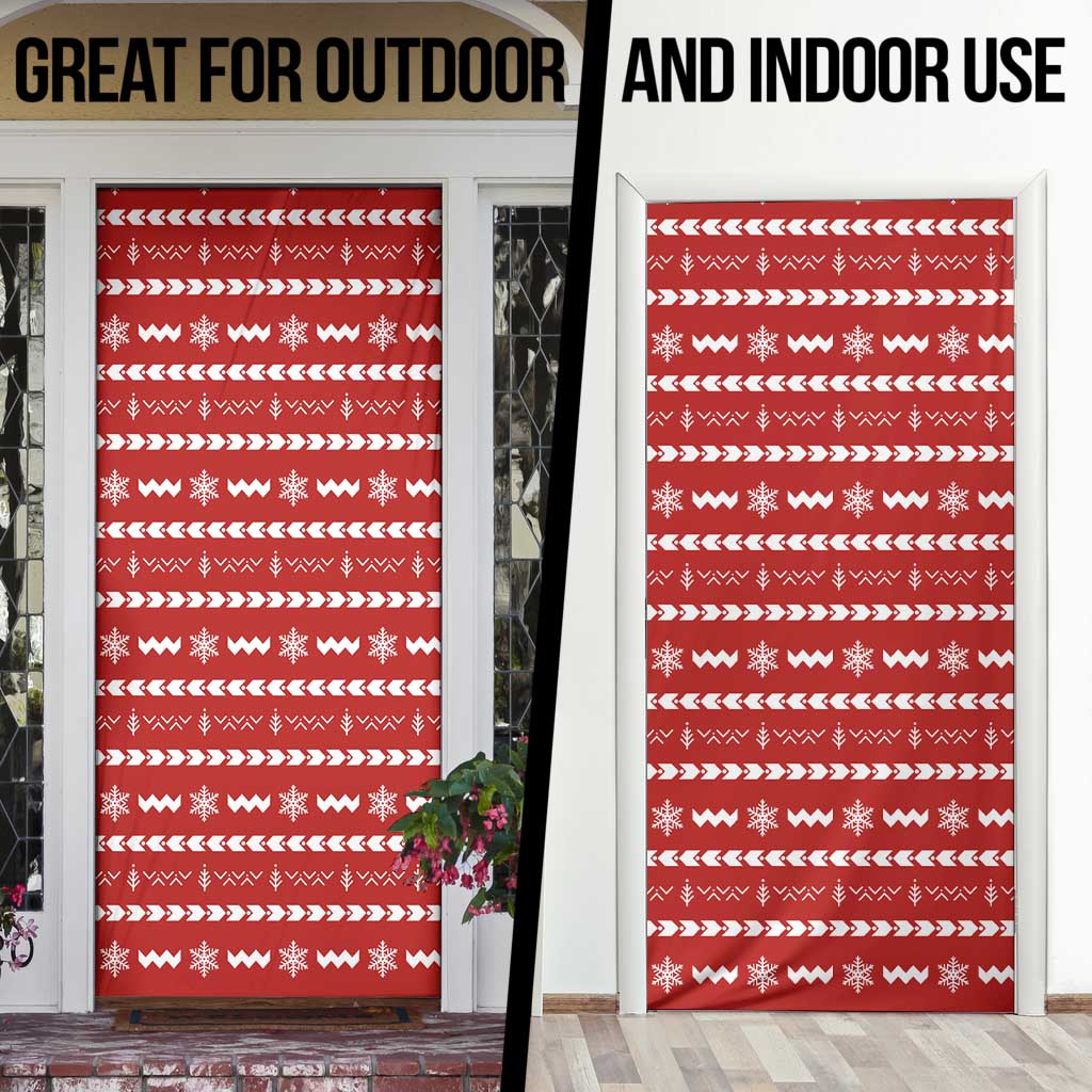 Ho Ho Hold My Beer Santa Christmas Design Door Cover Xmas Holiday Patterns - Wonder Print Shop