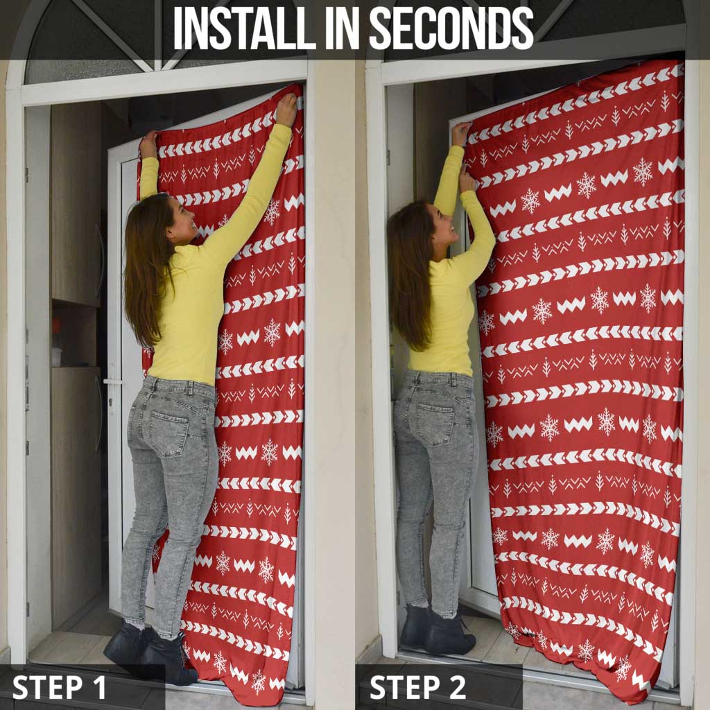 Ho Ho Hold My Beer Santa Christmas Design Door Cover Xmas Holiday Patterns - Wonder Print Shop