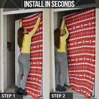 Ho Ho Hold My Beer Santa Christmas Design Door Cover Xmas Holiday Patterns - Wonder Print Shop