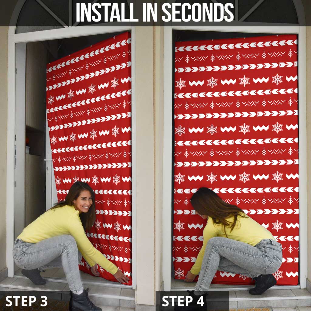 Ho Ho Hold My Beer Santa Christmas Design Door Cover Xmas Holiday Patterns - Wonder Print Shop