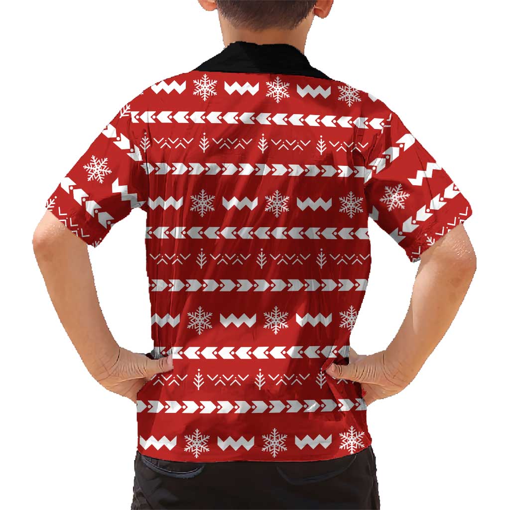 Ho Ho Hold My Beer Santa Christmas Design Family Matching Long Sleeve Bodycon Dress and Hawaiian Shirt Xmas Holiday Patterns - Wonder Print Shop