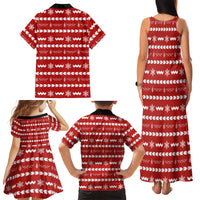 Ho Ho Hold My Beer Santa Christmas Design Family Matching Tank Maxi Dress and Hawaiian Shirt Xmas Holiday Patterns - Wonder Print Shop