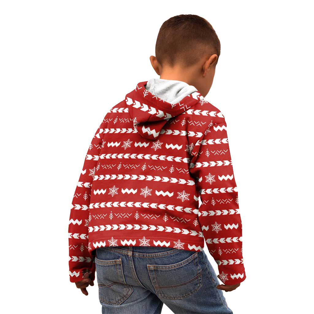 Ho Ho Hold My Beer Santa Christmas Design Kid Hoodie Xmas Holiday Patterns - Wonder Print Shop