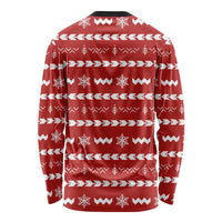 Ho Ho Hold My Beer Santa Christmas Design Long Sleeve Shirt Xmas Holiday Patterns - Wonder Print Shop