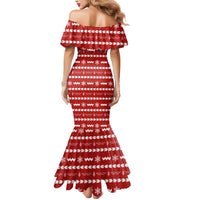 Ho Ho Hold My Beer Santa Christmas Design Mermaid Dress Xmas Holiday Patterns - Wonder Print Shop
