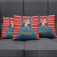 Ho Ho Hold My Beer Santa Christmas Design Pillow Cover Xmas Holiday Patterns - Wonder Print Shop