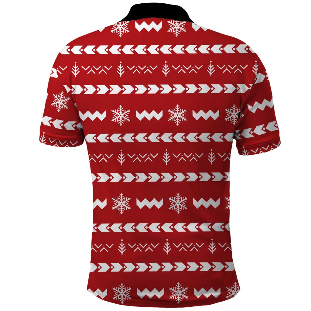 Ho Ho Hold My Beer Santa Christmas Design Polo Shirt Xmas Holiday Patterns - Wonder Print Shop