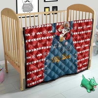 Ho Ho Hold My Beer Santa Christmas Design Quilt Xmas Holiday Patterns - Wonder Print Shop