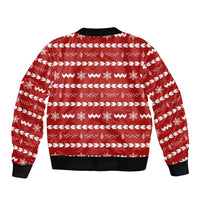 Ho Ho Hold My Beer Santa Christmas Design Sleeve Zip Bomber Jacket Xmas Holiday Patterns - Wonder Print Shop
