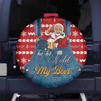 Ho Ho Hold My Beer Santa Christmas Design Spare Tire Cover Xmas Holiday Patterns - Wonder Print Shop