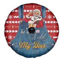Ho Ho Hold My Beer Santa Christmas Design Spare Tire Cover Xmas Holiday Patterns - Wonder Print Shop