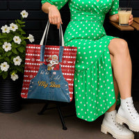 Ho Ho Hold My Beer Santa Christmas Design Tote Bag Xmas Holiday Patterns - Wonder Print Shop
