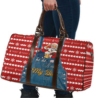 Ho Ho Hold My Beer Santa Christmas Design Travel Bag Xmas Holiday Patterns - Wonder Print Shop