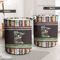 In The Deep Heart Of Minnesota Christmas Design Laundry Basket Xmas Holiday Patterns - Wonder Print Shop