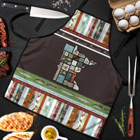 In The Deep Heart Of Minnesota Christmas Design Apron Xmas Holiday Patterns - Wonder Print Shop