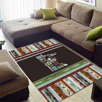 In The Deep Heart Of Minnesota Christmas Design Area Rug Xmas Holiday Patterns - Wonder Print Shop