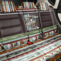 In The Deep Heart Of Minnesota Christmas Design Back Car Seat Cover Xmas Holiday Patterns - Wonder Print Shop