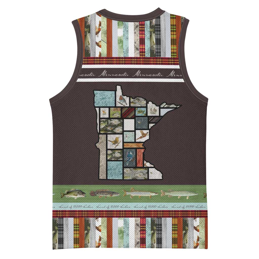 In The Deep Heart Of Minnesota Christmas Design Basketball Jersey Xmas Holiday Patterns - Wonder Print Shop