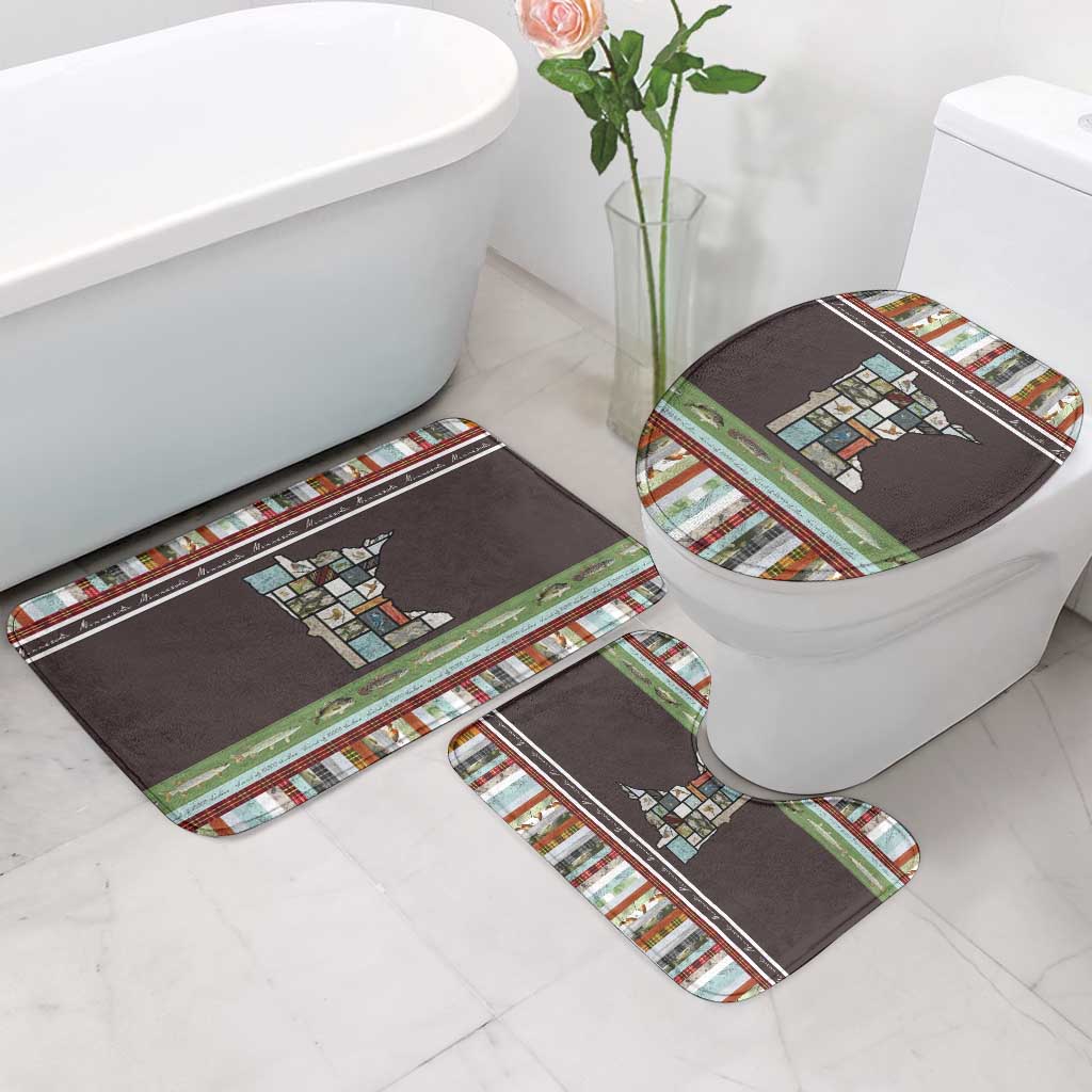 In The Deep Heart Of Minnesota Christmas Design Bathroom Set Xmas Holiday Patterns - Wonder Print Shop